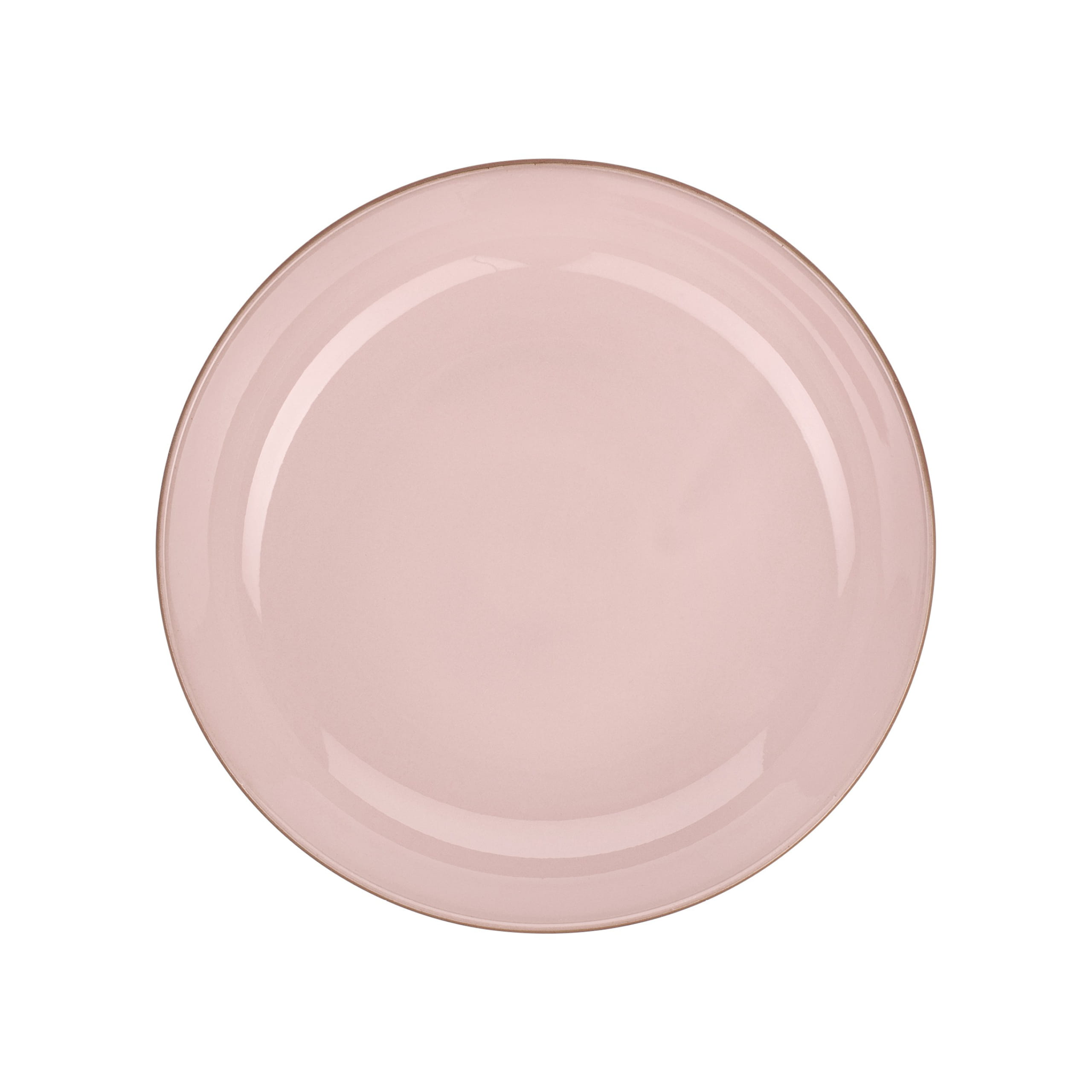 SIENNA Schüssel flach, 22 x 4,5 cm, Pink, Keramik