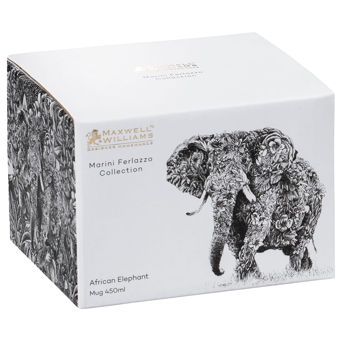 MARINI FERLAZZO Becher African Elephant, Porzellan, in Geschenkbox