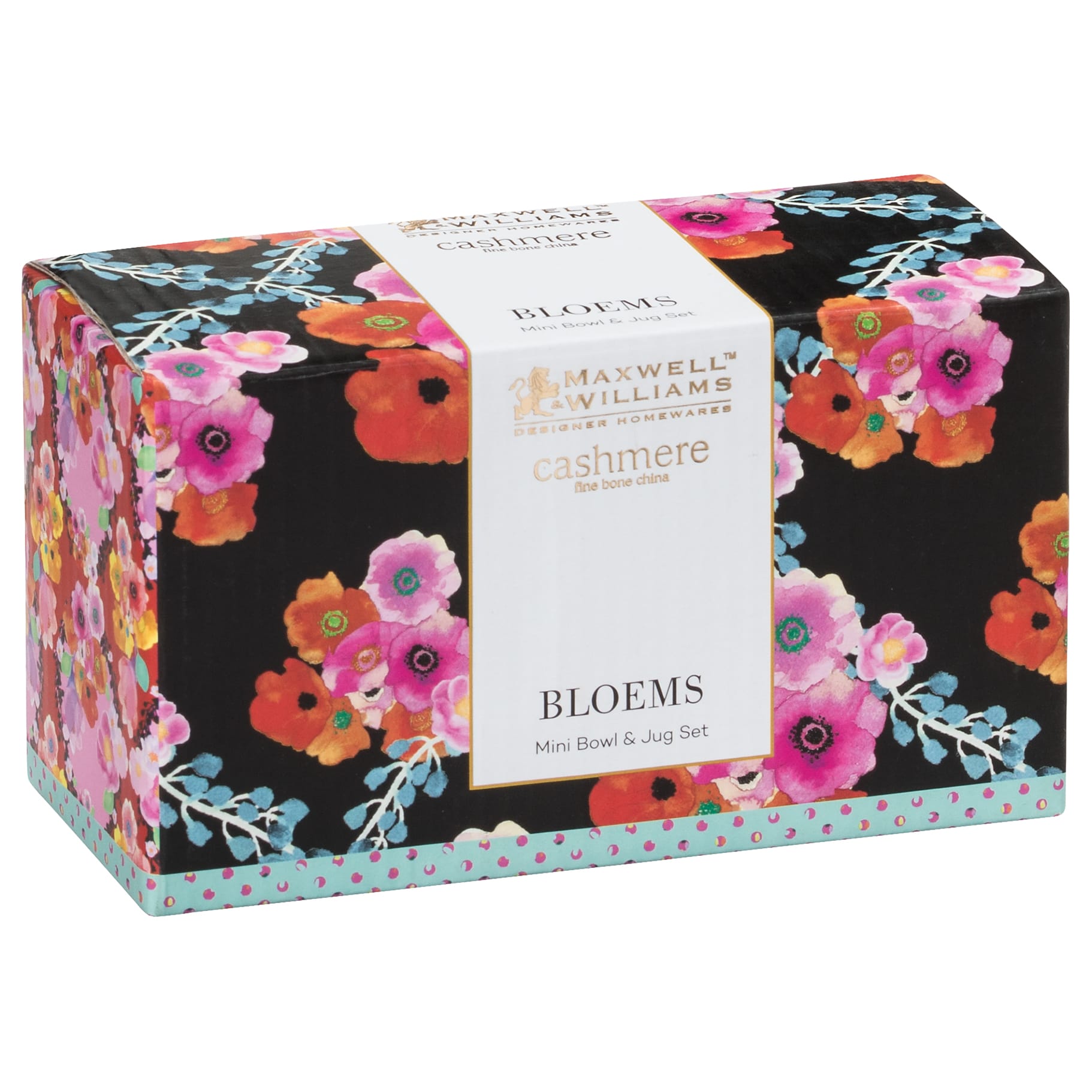 BLOEMS Milch/Zucker-Set, Bone China Porzellan, in Geschenkbox