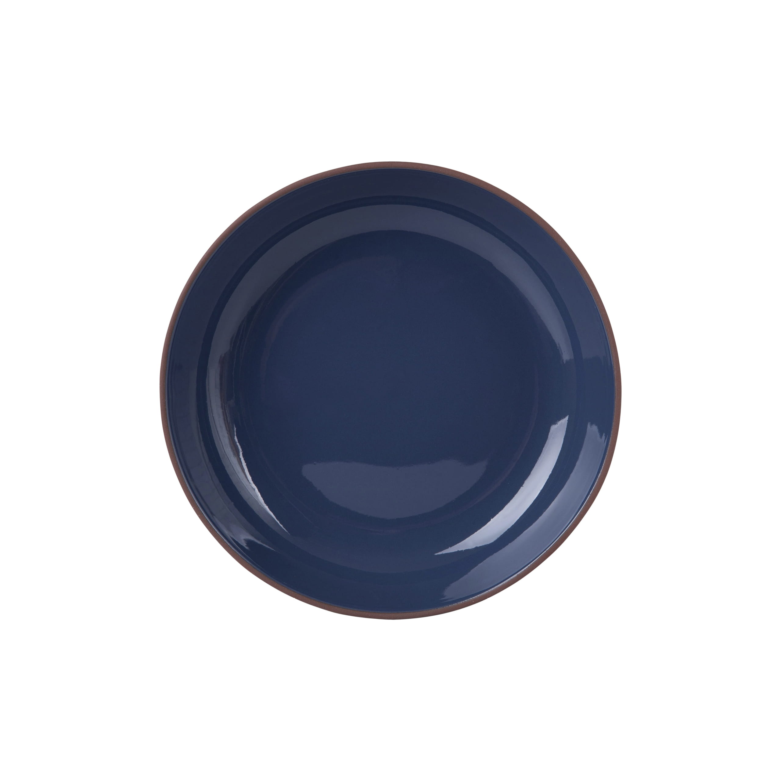 SIENNA Schüssel flach, 22 x 4,5 cm, Blau, Keramik