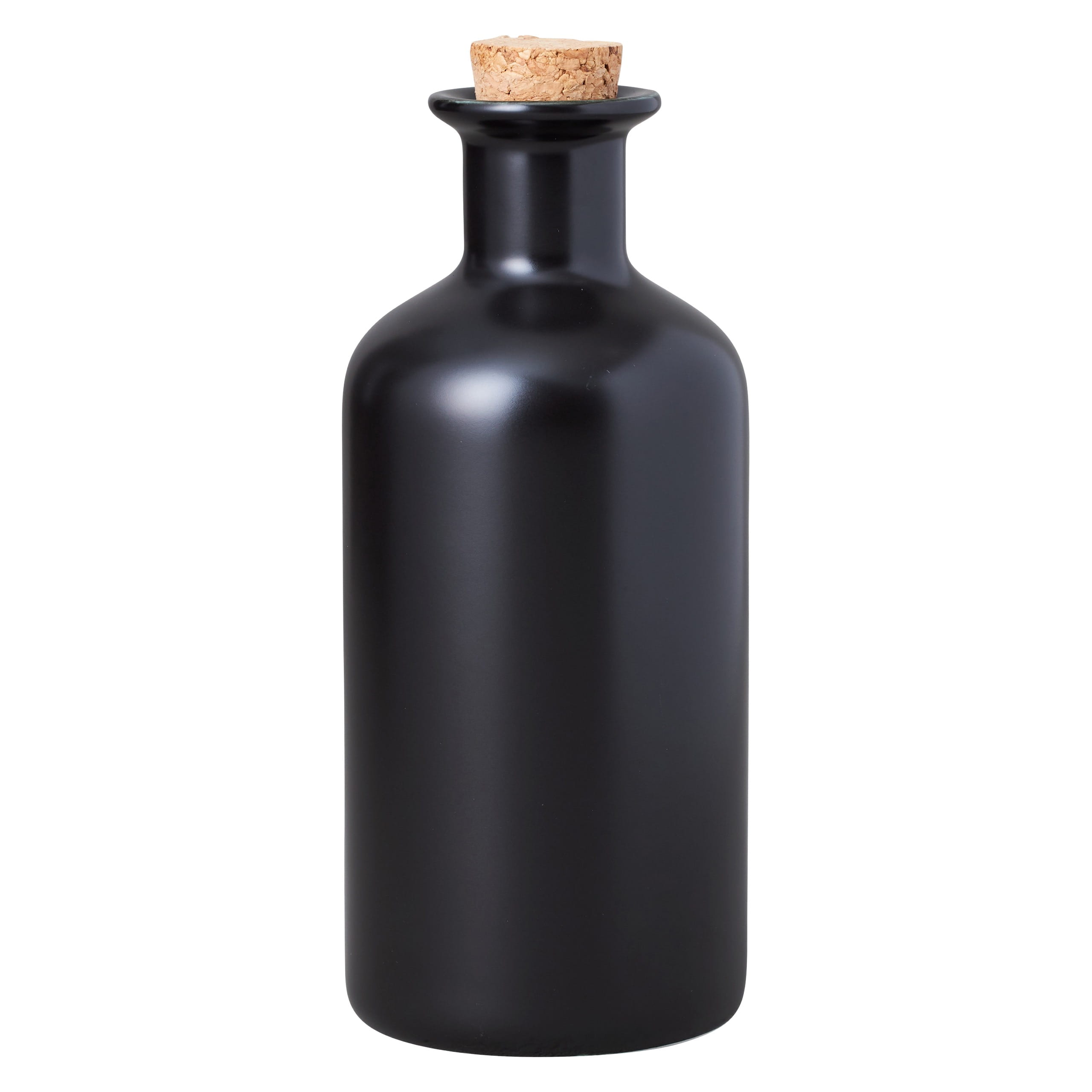 EPICURIOUS Vorratsflasche Schwarz, mit Verschlusskorken, Porzellan, in Geschenkbox