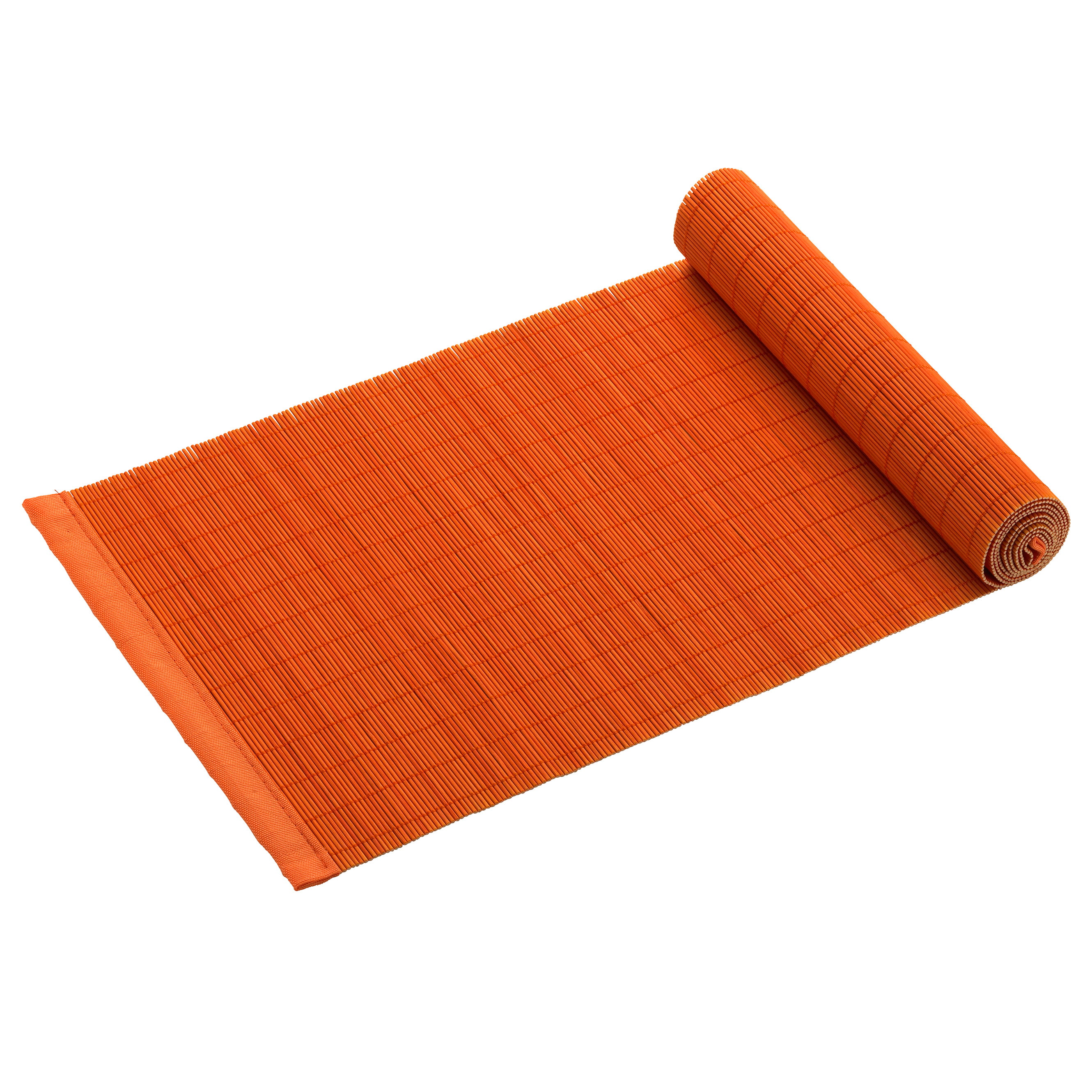 PLACESETS Tischläufer Orange, 150 x 30 cm, Bambus