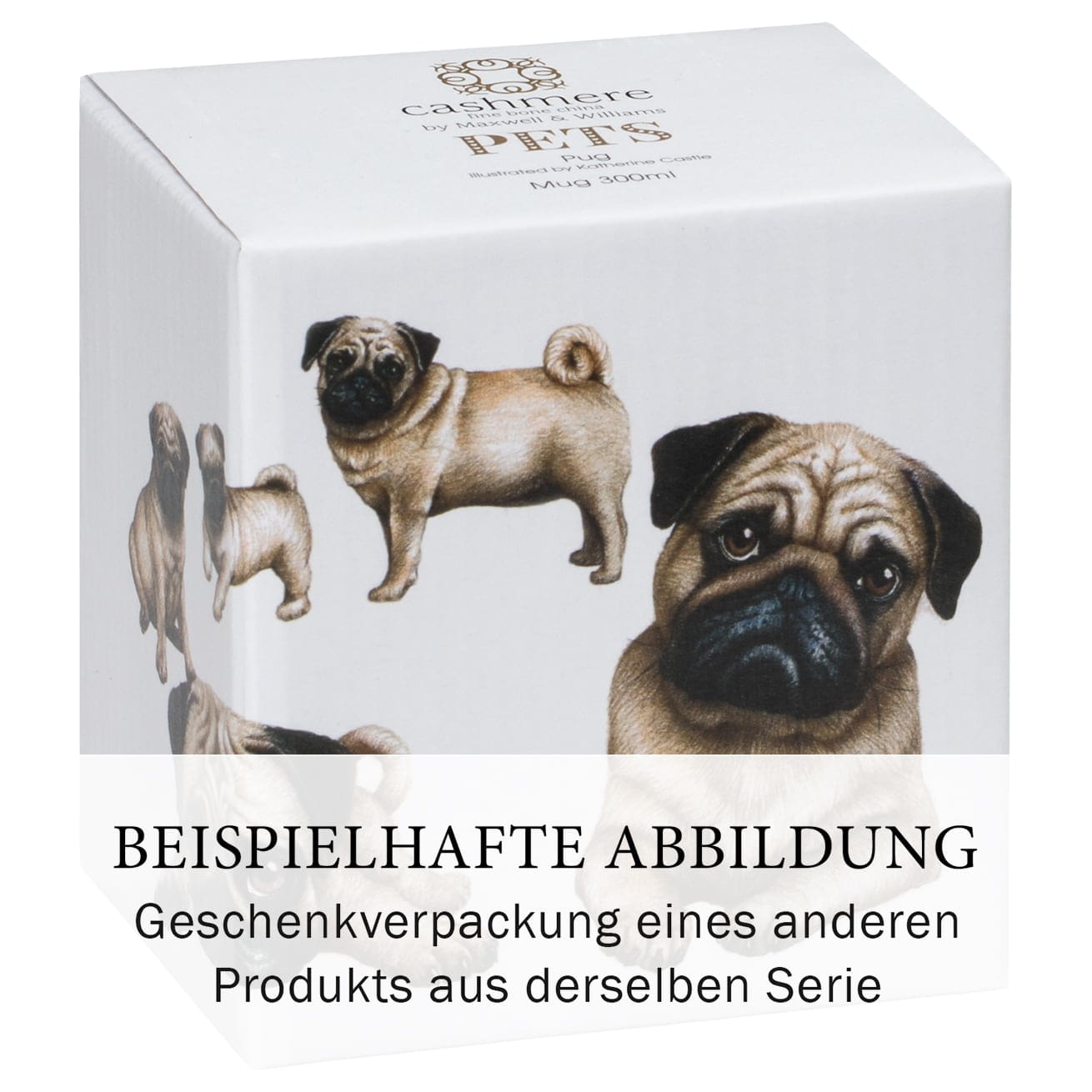 PETS Becher Dackel Hund, Bone China Porzellan, in Geschenkbox